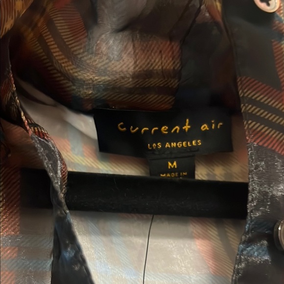 NWT Anthropologie Plaid Sheer Ruffle Top - Picture 5 of 8